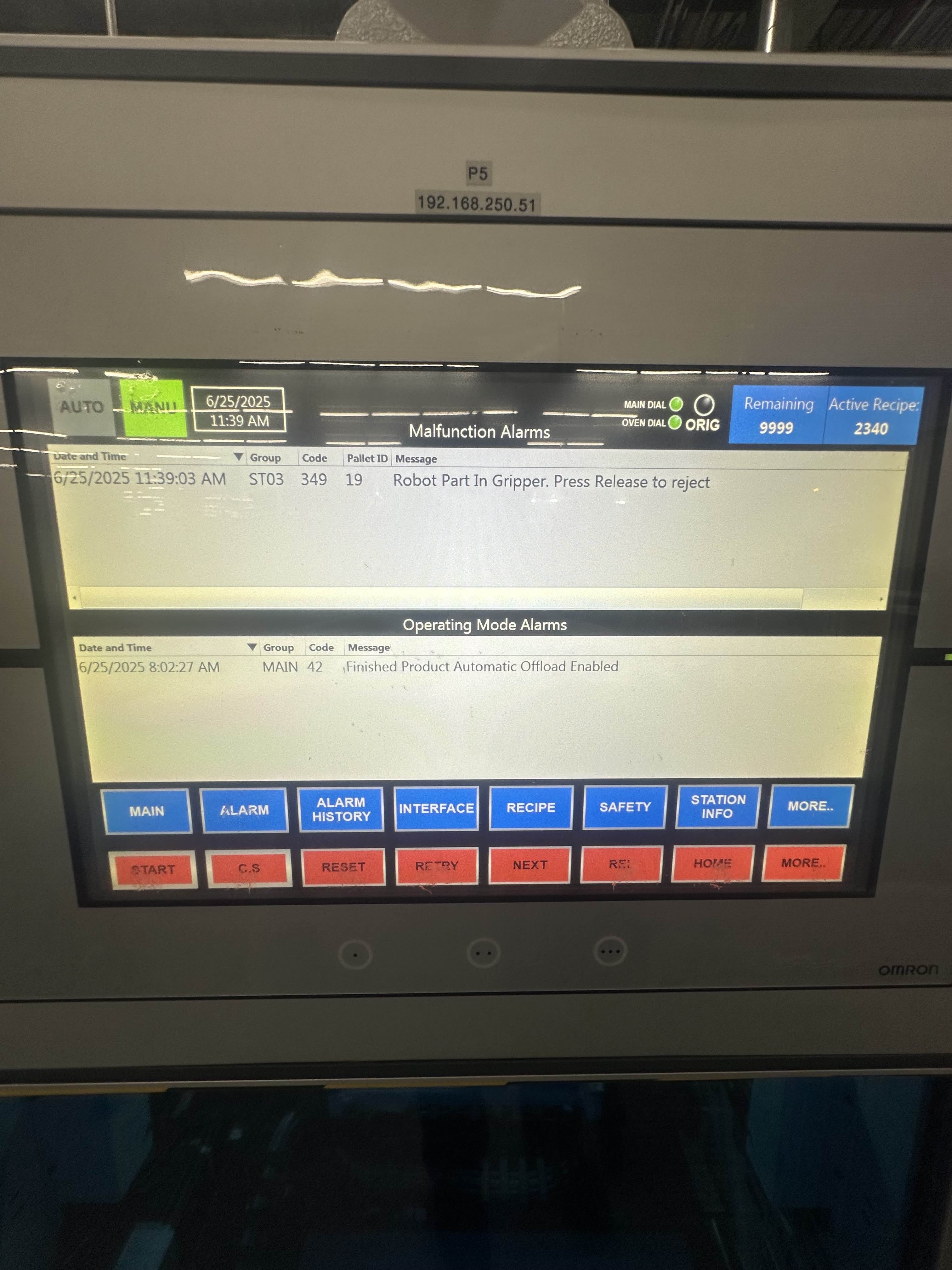 Figure 1: HMI revamp for new lines